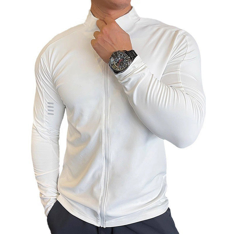 Sports Outdoor Quick-drying Workout Clothes Men's Long-sleeved Jacket