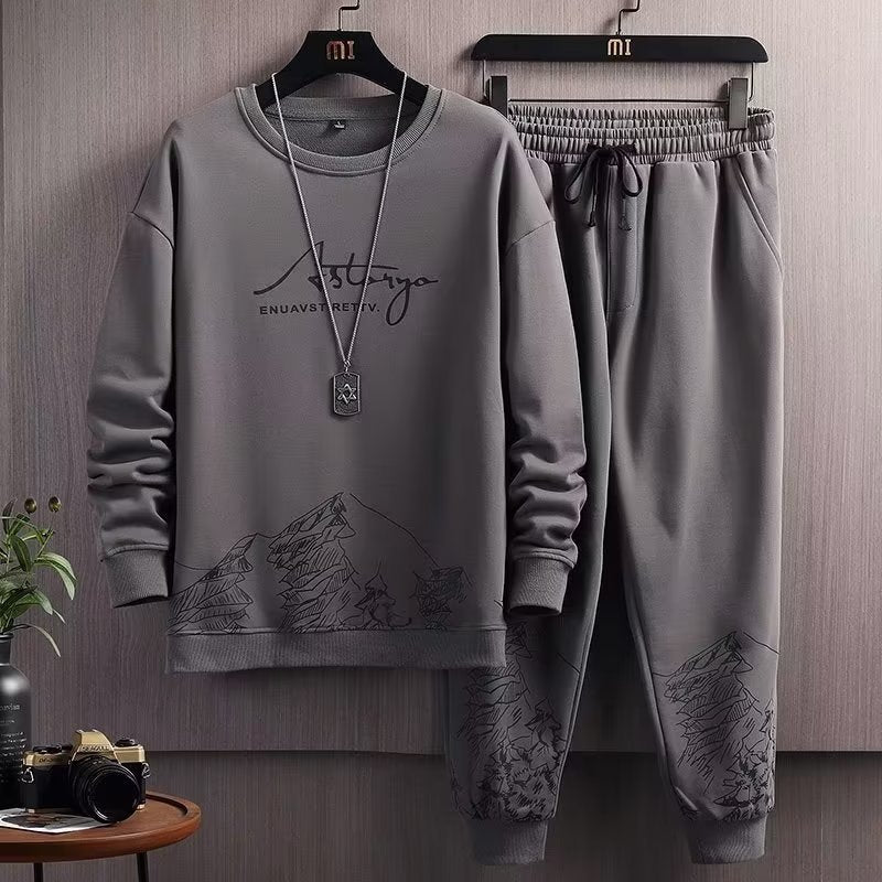 Sports Suit Men's Loose Trendy Handsome