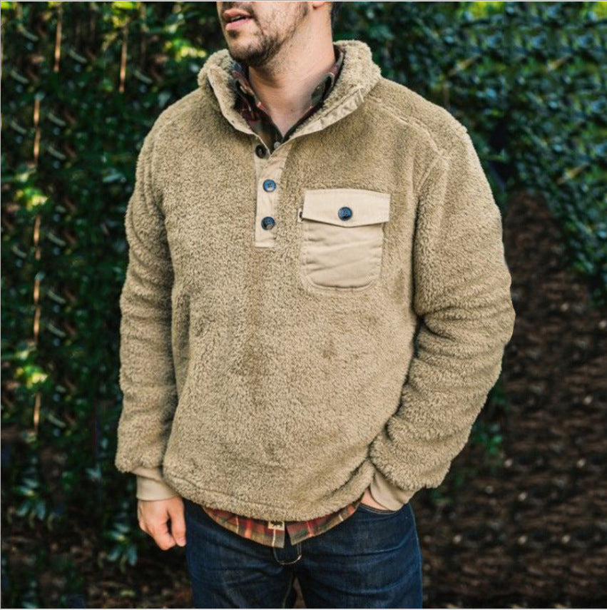 Autumn And Winter New Leisure Fleece Thickened Sweater