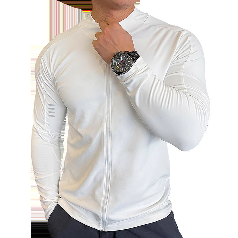 Sports Outdoor Quick-drying Workout Clothes Men's Long-sleeved Jacket