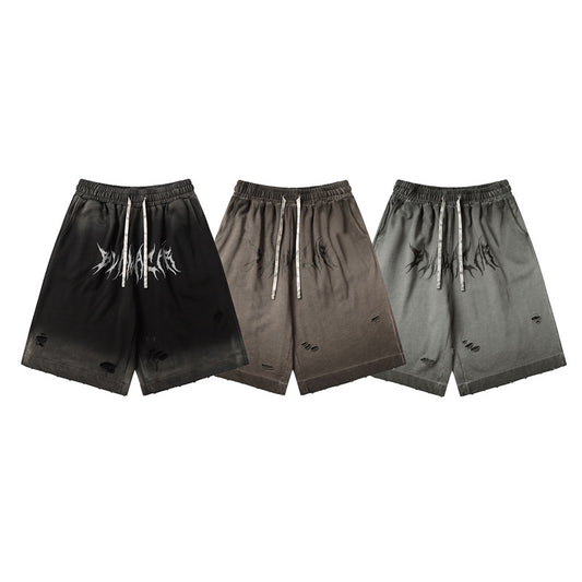 American Retro Loose Drawstring Shorts