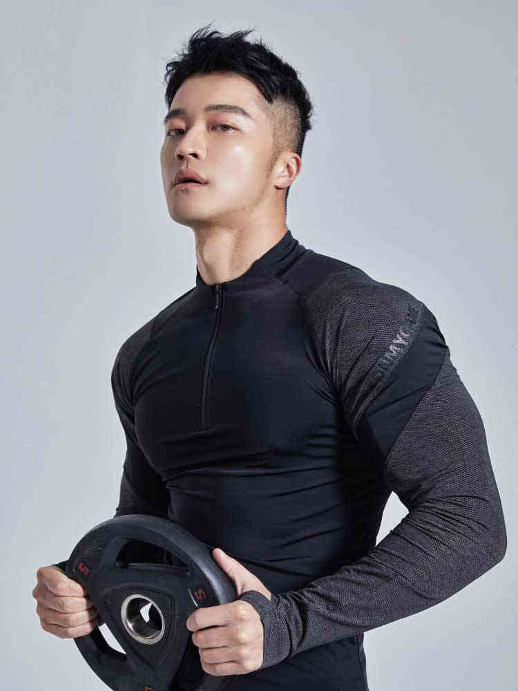 Quick-drying Breathable Fitness Clothes Top Stretch Long Sleeve Sports T-shirt