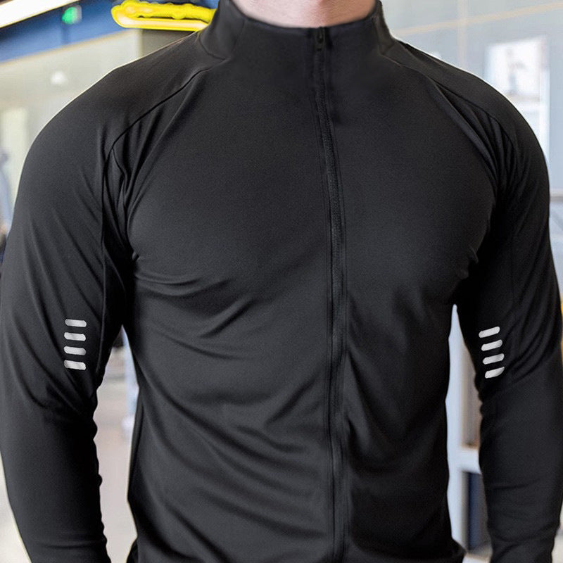 Sports Outdoor Quick-drying Workout Clothes Men's Long-sleeved Jacket