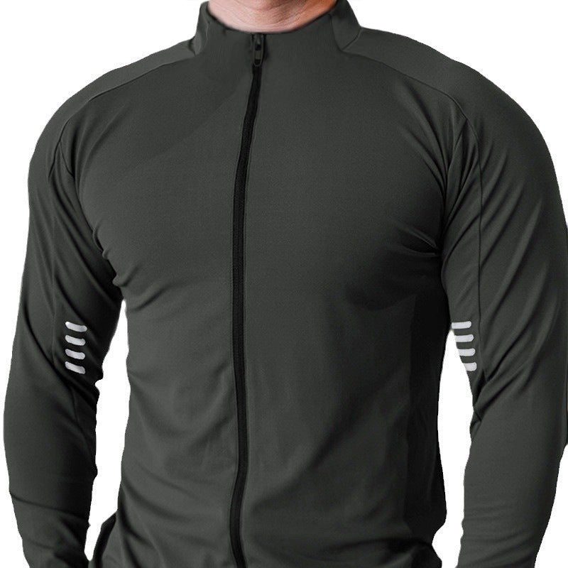 Sports Outdoor Quick-drying Workout Clothes Men's Long-sleeved Jacket